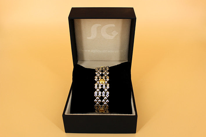 SG Liquid Metal TB41 – Antique silver and Gold Finish – Bracelet by Sergio Gutierrez