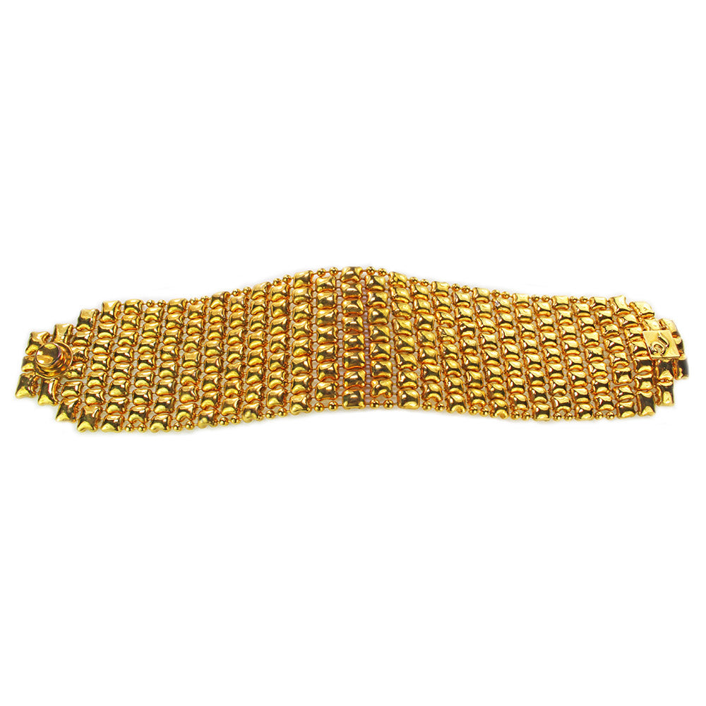 SG Liquid Metal BQ2–AG Antique Gold Finish Bracelet by Sergio Gutierrez