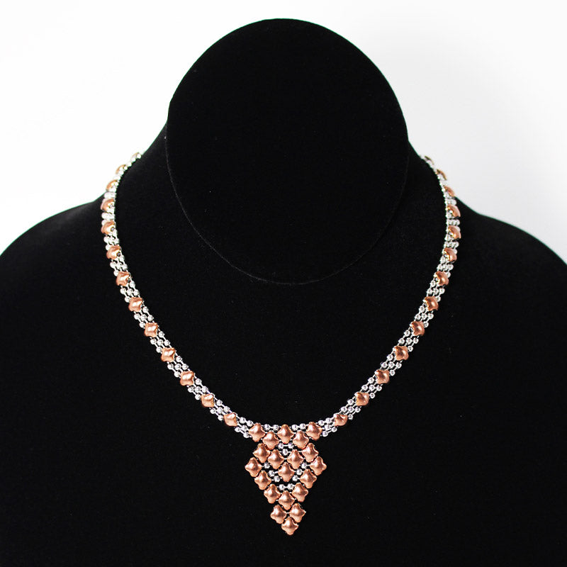 SG Liquid Metal Necklace G - SS / Rose Titanium (Stainless Steel Necklace) by Sergio Gutierrez