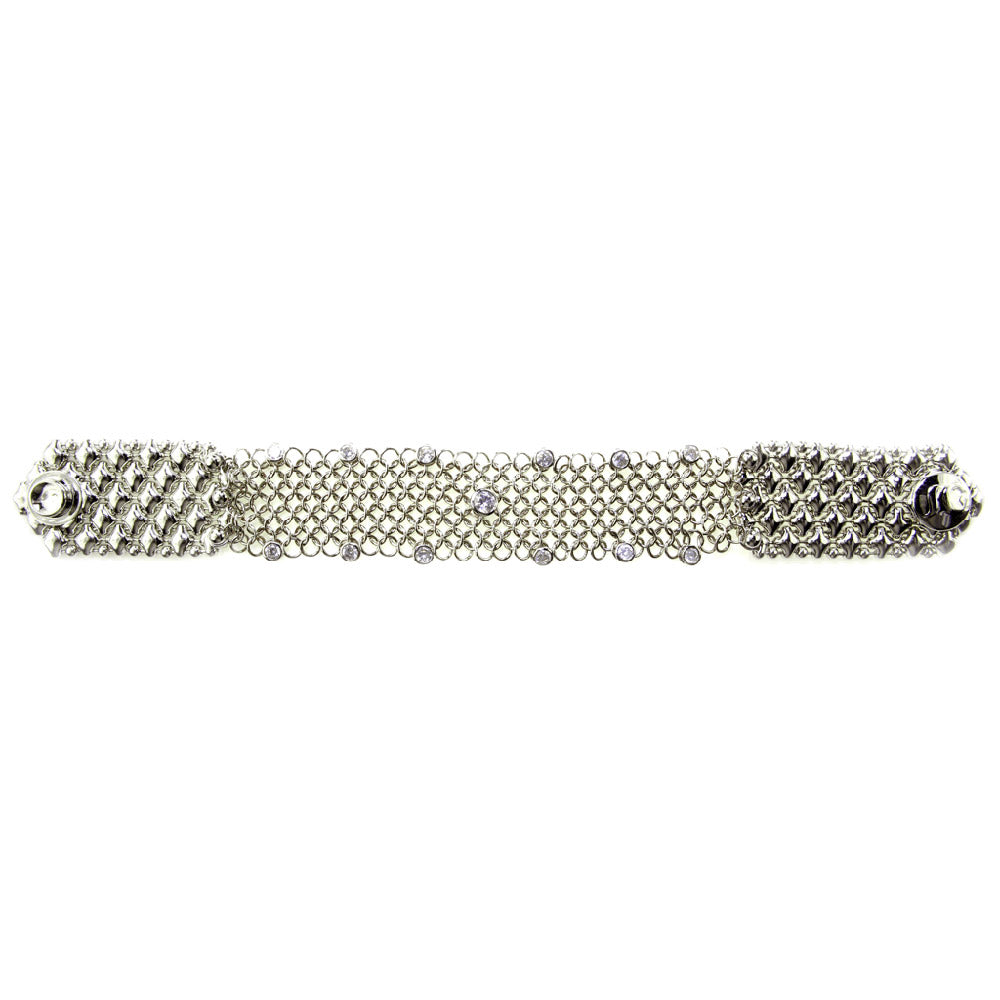 SG Liquid Metal CMB1Z-N (Chrome Finish) Bracelet by Sergio Gutierrez