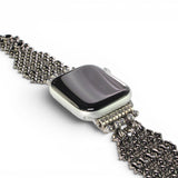 APPLE-1B-BLK (Black Chrome Finish) SG Liquid Metal Watch Band – Compatible with Apple Watch®