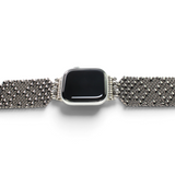 APPLE-2B-BLK (Black Chrome FINISH) SG Liquid Metal Watch Band – Compatible with Apple Watch®