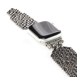 APPLE-2B-BLK (Black Chrome FINISH) SG Liquid Metal Watch Band – Compatible with Apple Watch®