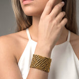 SG Liquid Metal B44-AG Antique Gold Finish Bracelet by Sergio Gutierrez