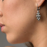 SG Liquid Metal E32 - AS Antique Silver Finish Earrings by Sergio Gutierrez