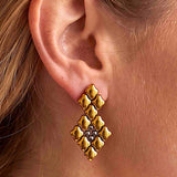 SG Liquid Metal E2 - SS / Gold Titanium (Stainless Steel Earring) by Sergio Gutierrez