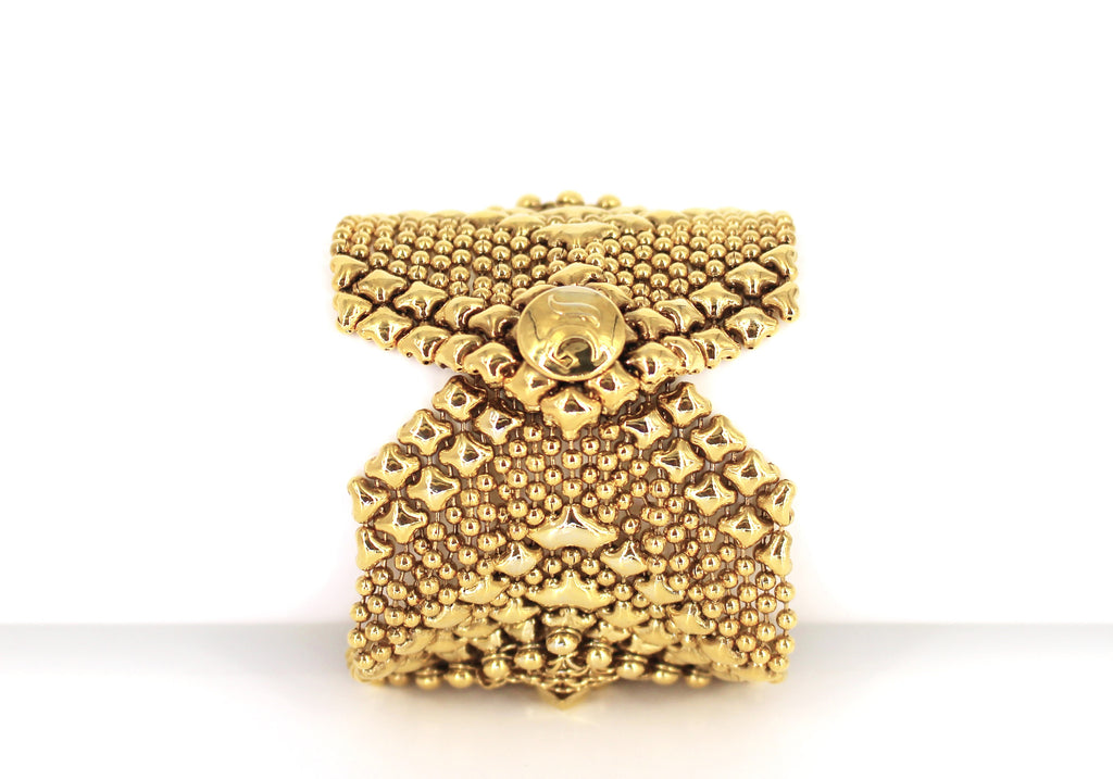 SG Liquid Metal Chainmail CMB4Z-AG (antique gold finish) Bracelet by Sergio Gutierrez