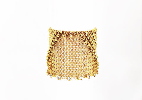 SG Liquid Metal Chainmail CMB6Z-AG (antique gold finish) Bracelet by Sergio Gutierrez