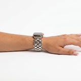 APPLE-WB100-AS Antique silver Finish Watch Band Compatible with Apple Watch® by Sergio Gutierrez