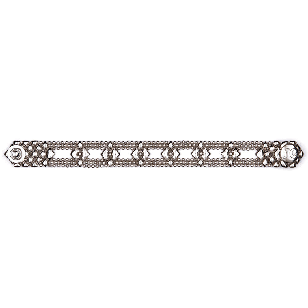 SG Liquid Metal MINI D - AS Antique Silver Bracelet by Sergio Gutierrez