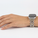APPLE-WB41-AS Antique SILVER Finish Watch Band Compatible with Apple Watch® by Sergio Gutierrez