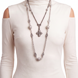 SG Liquid Metal LEN 3945 – AS (antique silver finish) Necklace by Sergio Gutierrez