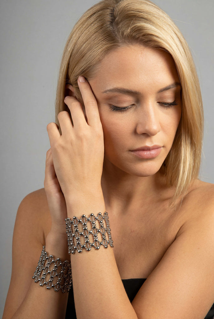 SG Liquid Metal B1702-N (Chrome Finish) Bracelet by Sergio Gutierrez
