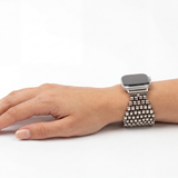 APPLE-WBQ2-AS Antique silver Finish Watch Band Compatible with Apple Watch® by Sergio Gutierrez
