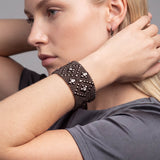 SG Liquid Metal TB32Z-BLK Black Chrome Finish Bracelet by Sergio Gutierrez