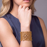 SG Liquid Metal Chainmail CMB3Z-AG (antique gold finish) Bracelet by Sergio Gutierrez