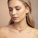 SG Liquid Metal MINI-G-RG Rose Gold Finish NECKLACE by Sergio Gutierrez