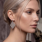 SG Liquid Metal E17 - AS Antique Silver Finish Earrings by Sergio Gutierrez