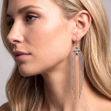 SG Liquid Metal E42-N Chrome Finish Earrings by Sergio Gutierrez