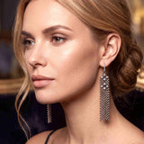 SG Liquid Metal E14-N Chrome Finish Earrings by Sergio Gutierrez