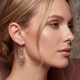SG Liquid Metal BXE1Z-N Chrome and Gold Finish Earrings by Sergio Gutierrez