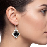 SG Liquid Metal PR-E1 – Antique Silver and Onyx Earring by Sergio Gutierrez