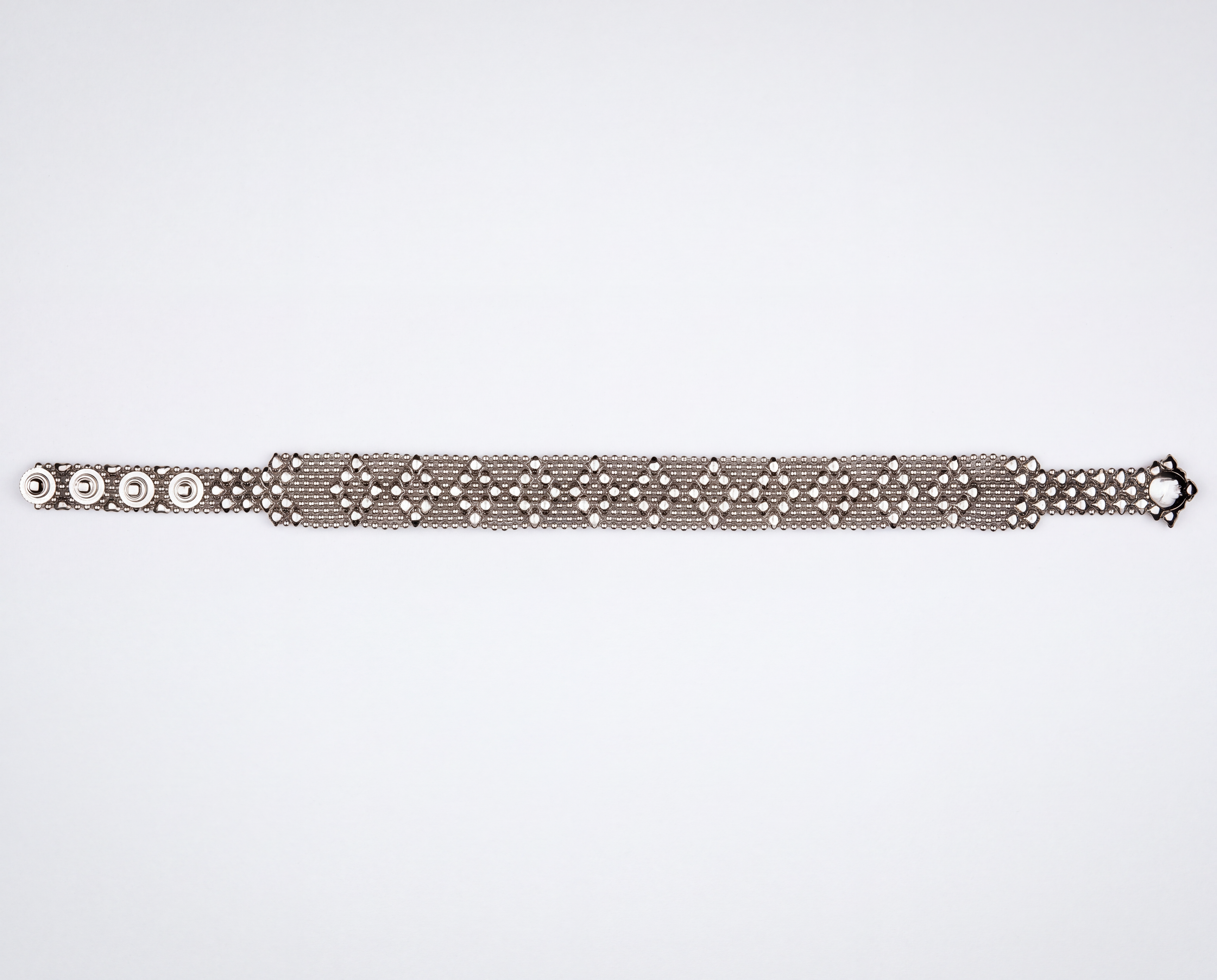 SG Liquid Metal C4 - AS Antique Silver Choker by Sergio Gutierrez