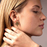 SG Liquid Metal E11 - SS / Gold Titanium (Stainless Steel Earring) by Sergio Gutierrez