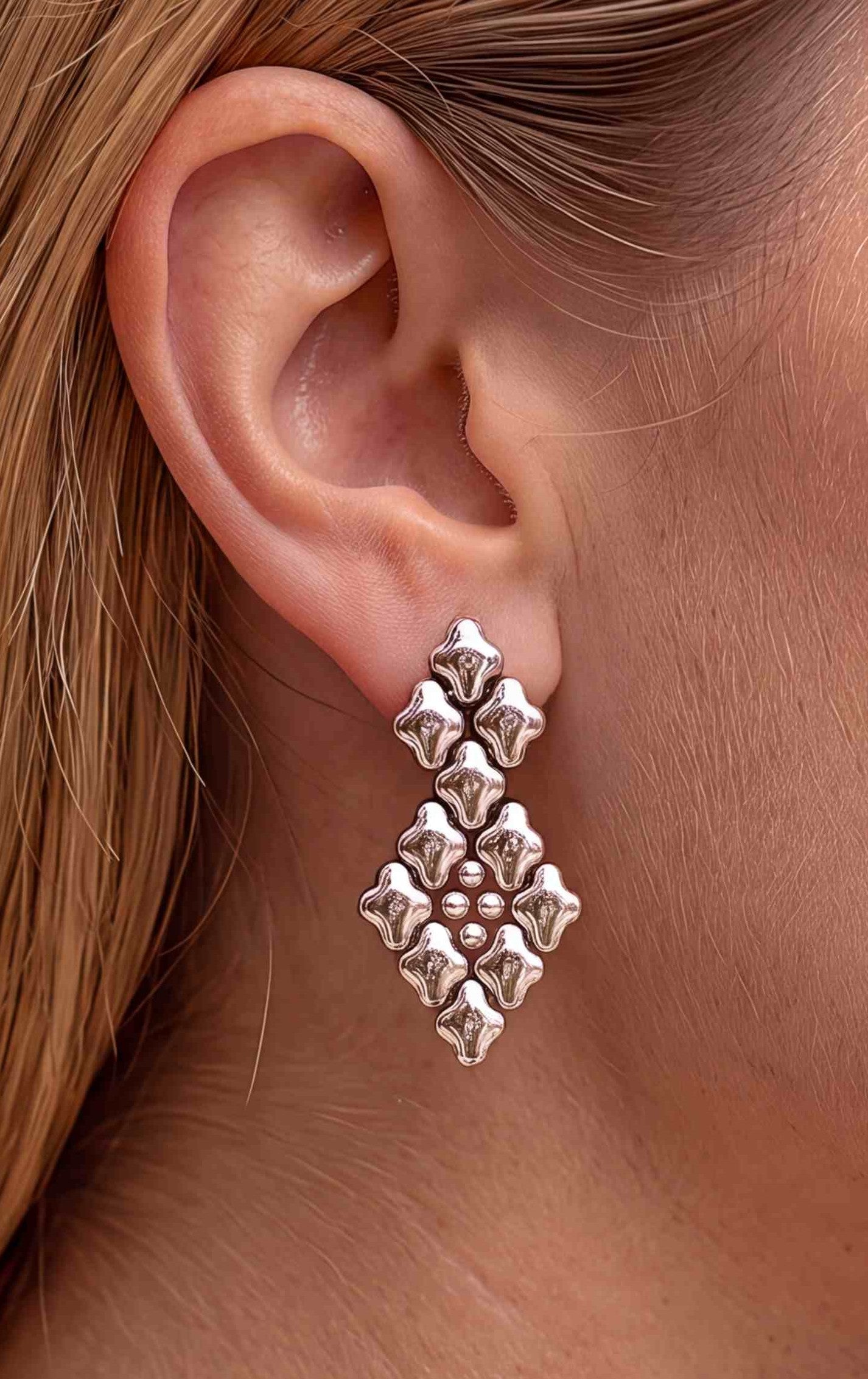 SG Liquid Metal E2 - SS (Stainless Steel Earring) by Sergio Gutierrez