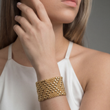 SG Liquid Metal B44 – G24K Gold 24k Finish Bracelet by Sergio Gutierrez