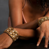 SG Liquid Metal RTB27 – AG (24K antique gold finish) Bracelet by Sergio Gutierrez