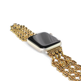 APPLE-WB42-AG Antique Gold Finish Watch Band Compatible with Apple Watch® by Sergio Gutierrez