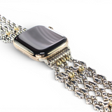 APPLE-WB42-AS Antique SILVER Finish Watch Band Compatible with Apple Watch® by Sergio Gutierrez