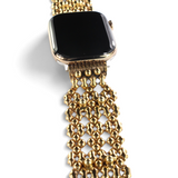 APPLE-WB42-AG Antique Gold Finish Watch Band Compatible with Apple Watch® by Sergio Gutierrez
