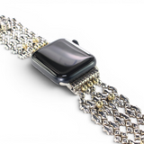 APPLE-WB42-AS Antique SILVER Finish Watch Band Compatible with Apple Watch® by Sergio Gutierrez