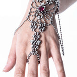 SG Liquid Metal RTB19-AS Antique Silver Bracelet with Swarovski Crystals by Sergio Gutierrez