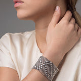 SG Liquid Metal B46-AS Antique Silver Bracelet by Sergio Gutierrez