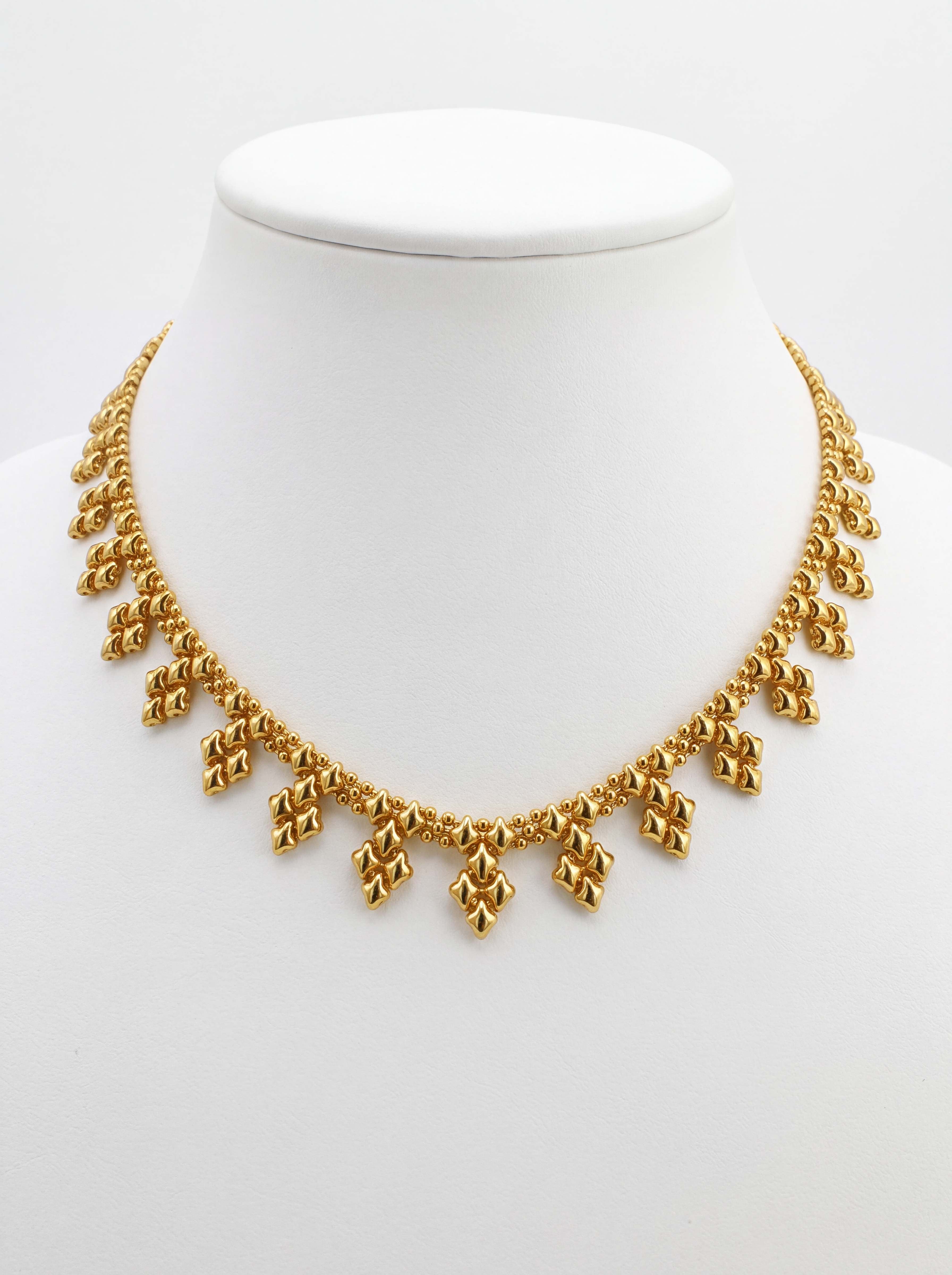 SG Liquid Metal MINI-J-G24K Gold 24K Finish NECKLACE by Sergio Gutierrez