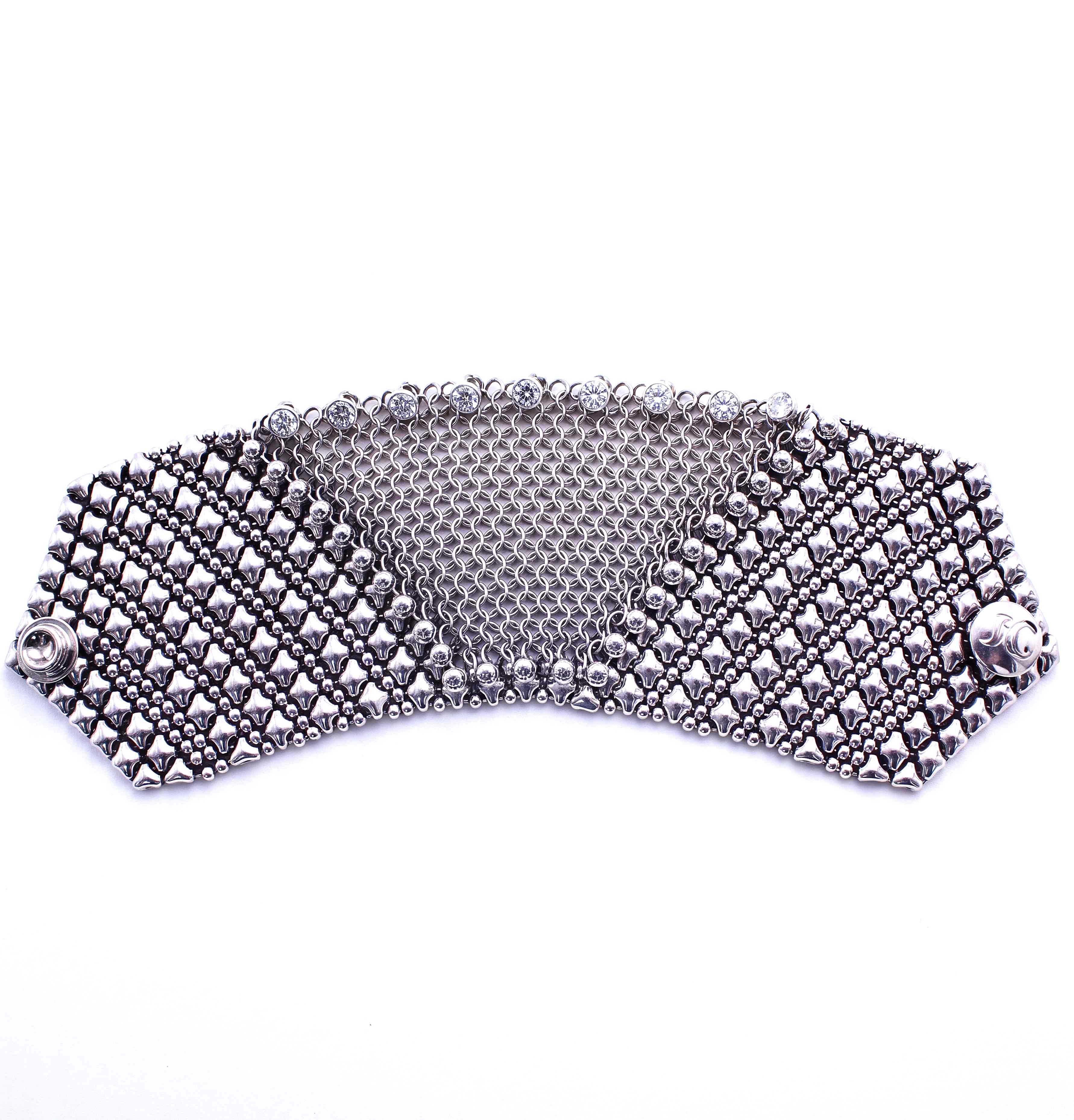 SG Liquid Metal Chainmail CMB6Z-AS (antique silver finish) Bracelet by Sergio Gutierrez