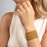 SG Liquid Metal TB32 – G24K Gold 24K Finish Bracelet by Sergio Gutierrez