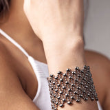 SG Liquid Metal B79-AS Antique Silver Bracelet by Sergio Gutierrez