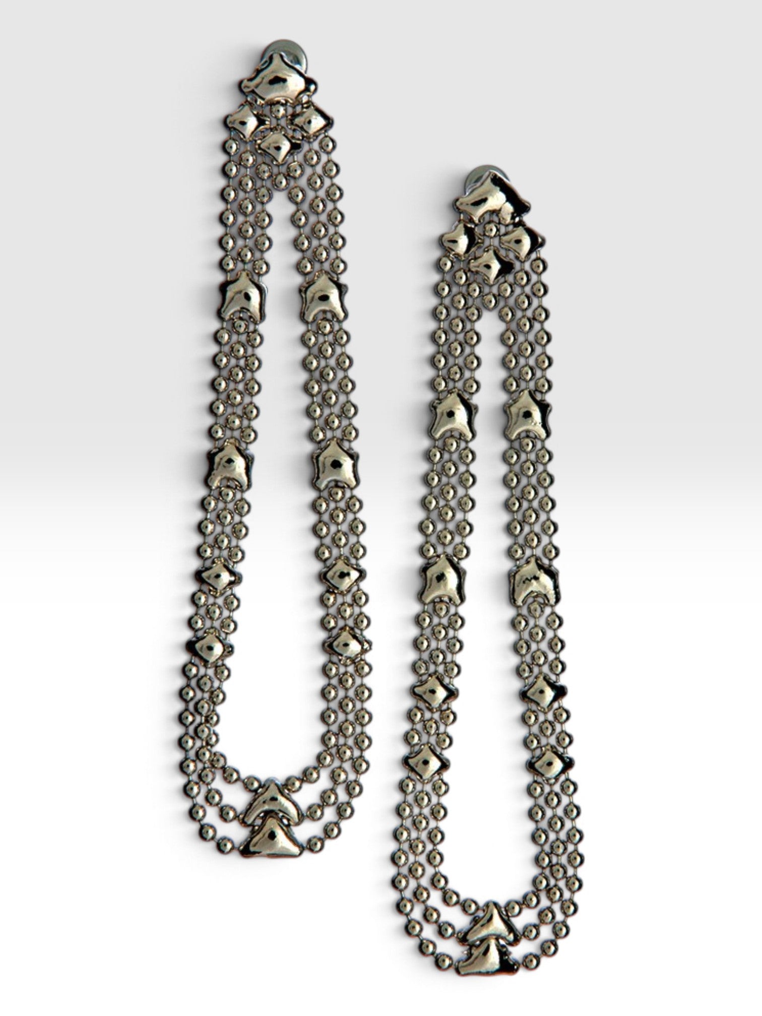 SG Liquid Metal E43 - AS Antique Silver Finish Earrings by Sergio Gutierrez