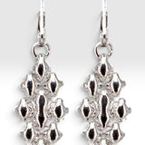 SG Liquid Metal E32 - AS Antique Silver Finish Earrings by Sergio Gutierrez