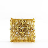 SG Liquid Metal Chainmail CMB8ZCR-AG (antique gold finish) Bracelet by Sergio Gutierrez