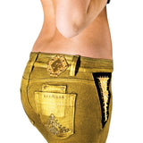 SG Liquid Metal 105 Gold Denim Jean by Sergio Gutierrez