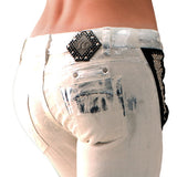 SG Liquid Metal 105 White Denim Jean by Sergio Gutierrez