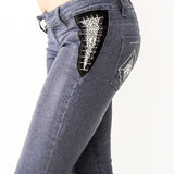 SG Liquid Metal 105 Blue Polish Denim Jean by Sergio Gutierrez