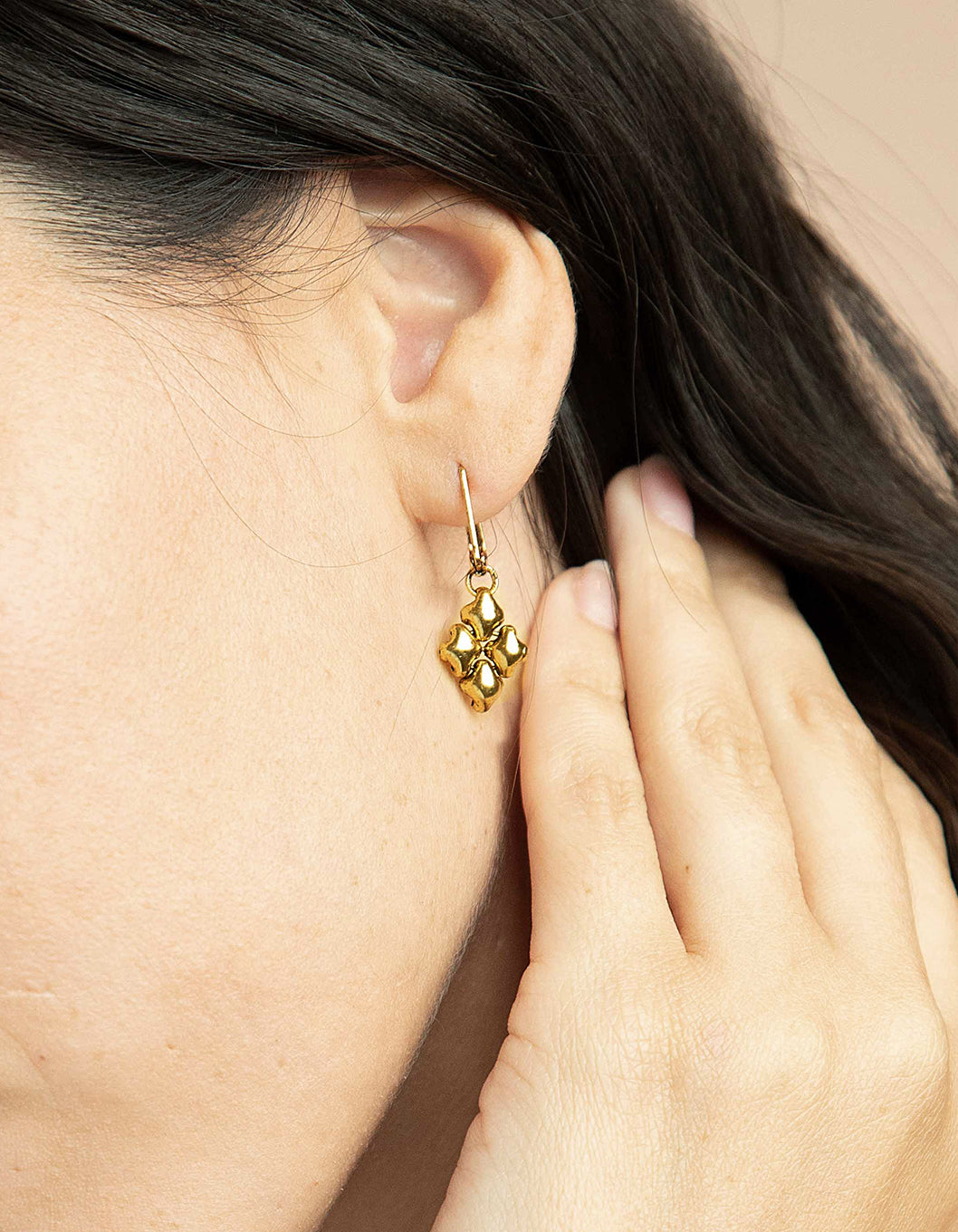 SG Liquid Metal E7-AG Antique Gold Finish EARRINGS by Sergio Gutierrez