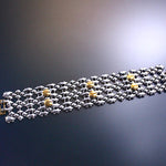 SG Liquid Metal TB42 – Antique Silver and Gold Finish – Bracelet by Sergio Gutierrez