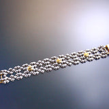 SG Liquid Metal TB41 – Antique silver and Gold Finish – Bracelet by Sergio Gutierrez